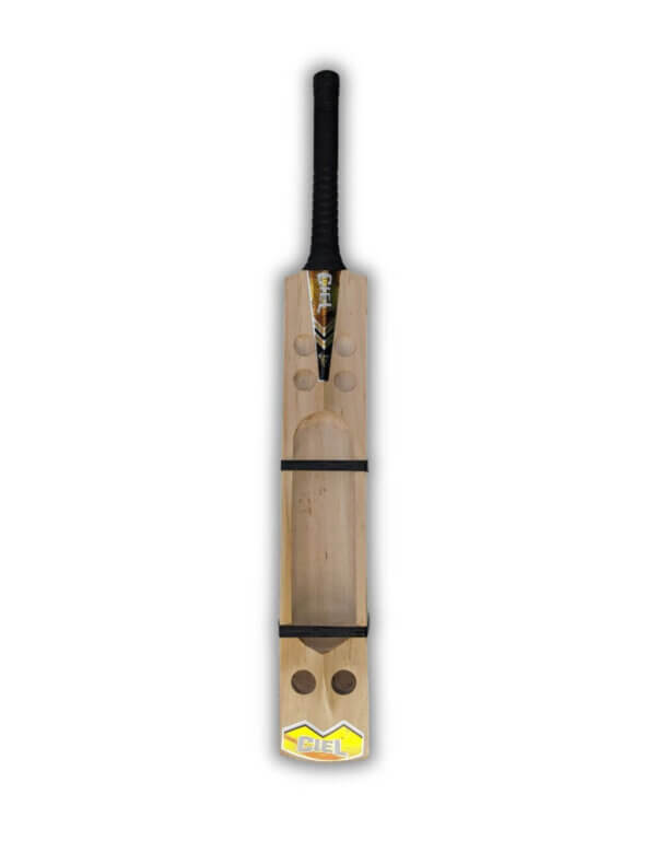 Tennis ball cricket bat back profile